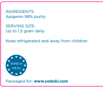 Apigenin 98% powder - 10g (2.00€/g)