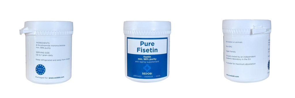 Fisetin 98% powder - 10g anti-aging supplement (4.50€/g)