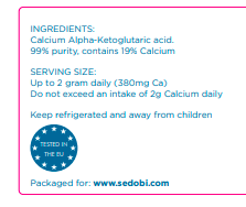 CaAKG - Calcium Alpha-Ketoglutaric acid 99%