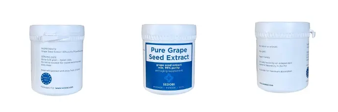 [5904261334490] Grape seed extract, 95% Proanthocyanidins (50g)